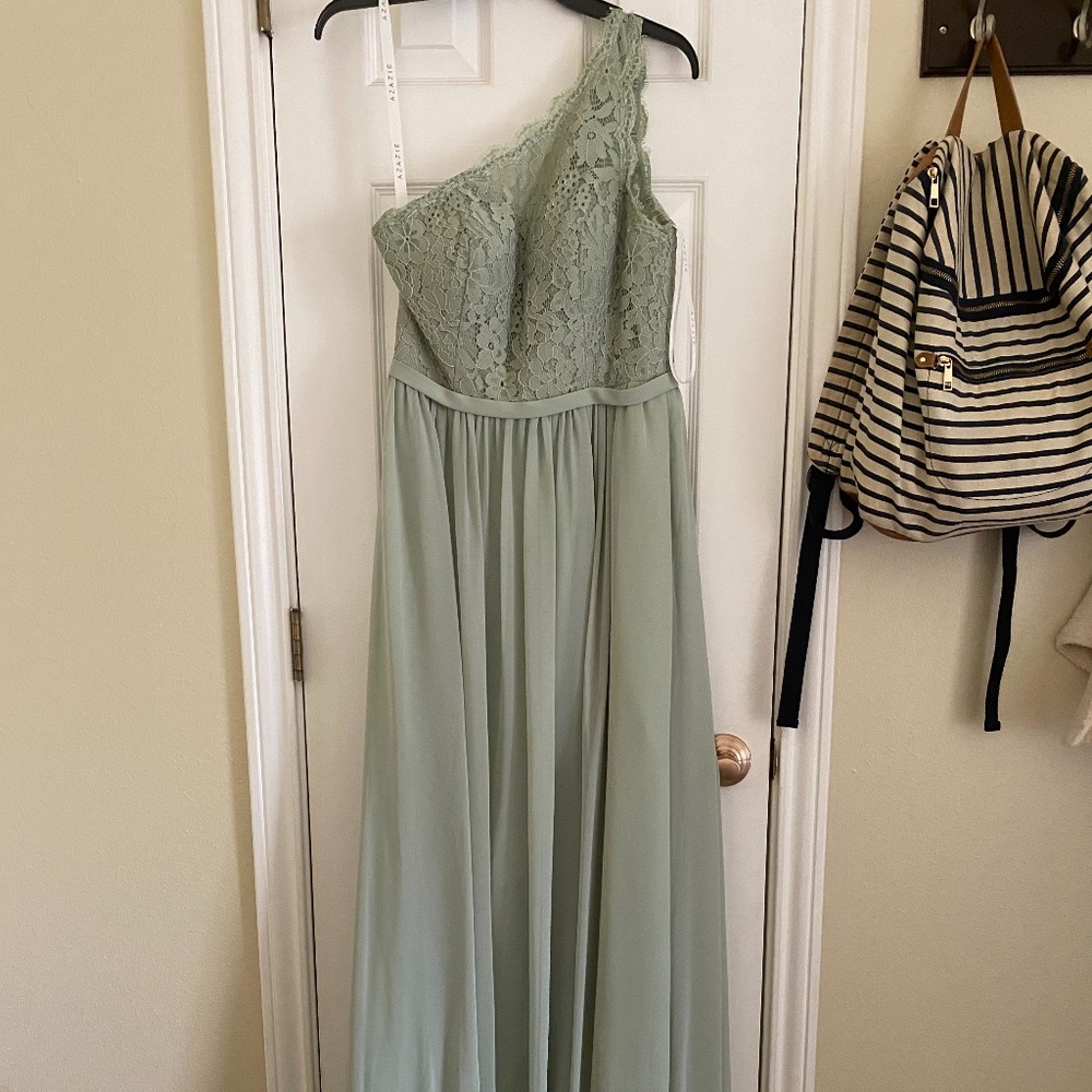 Azazie Demi - Dusty Sage Green Dress